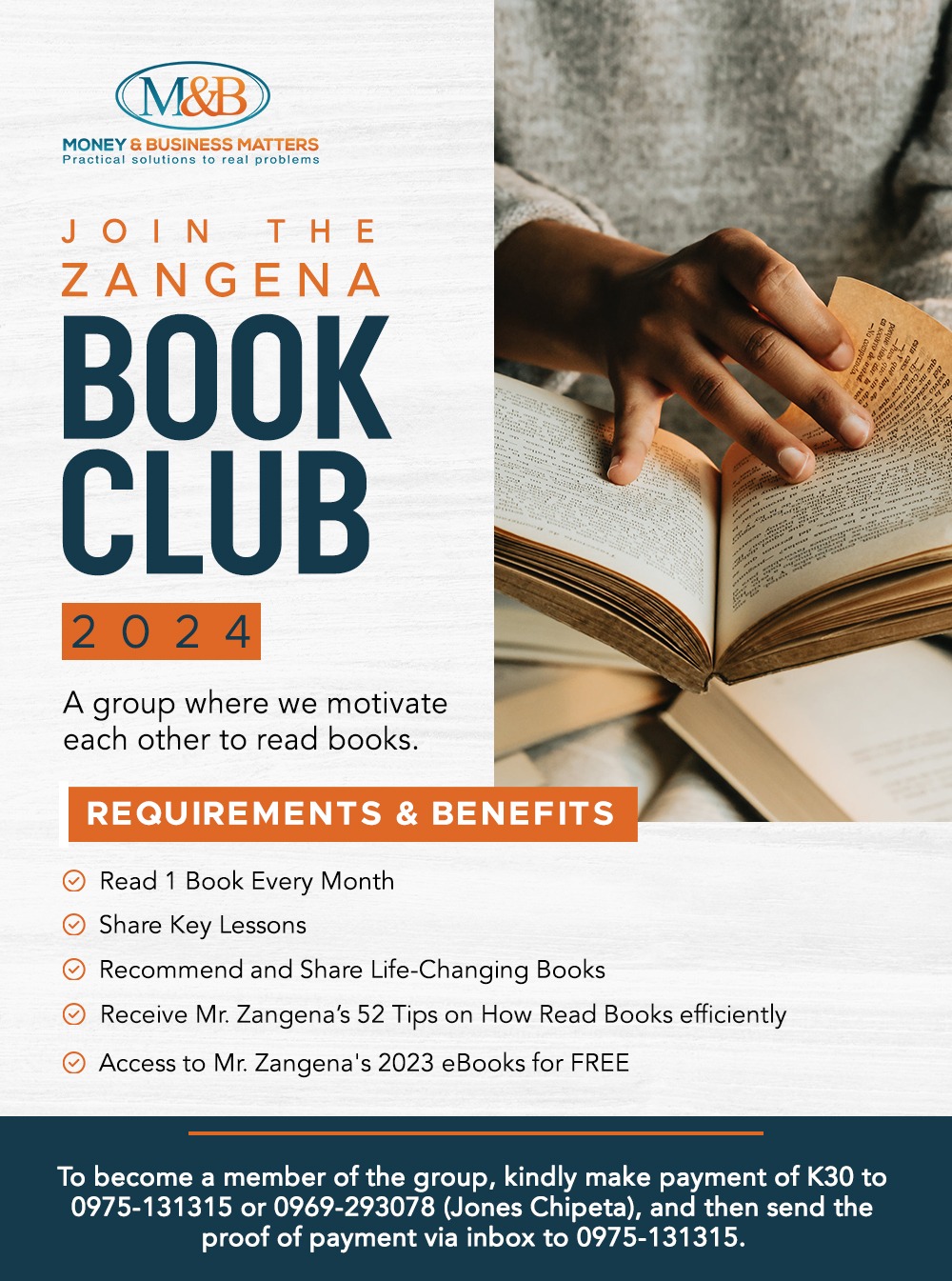 The ZANGENA BOOK club WhatsApp group